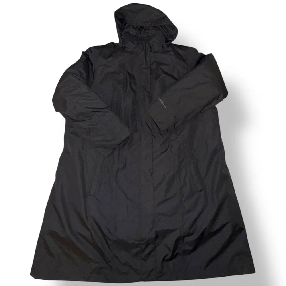 EDDIE BAUER Women's Girl on the Go® Insulated Waterproof Trench Coat 3X - Black